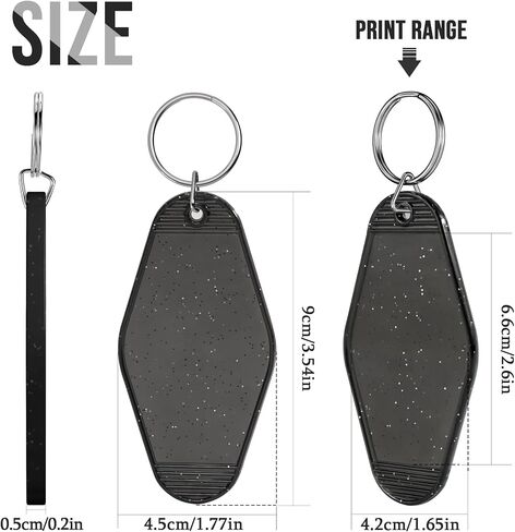 Custom Motel Hotel Keychains 30-1000PCS, Double-Sided Print Hotel Plastic Key Tags in Saudi Arabia