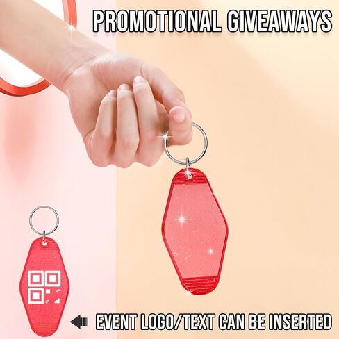 Custom Motel Hotel Keychains 30-1000PCS, Double-Sided Print Hotel Plastic Key Tags in Saudi Arabia