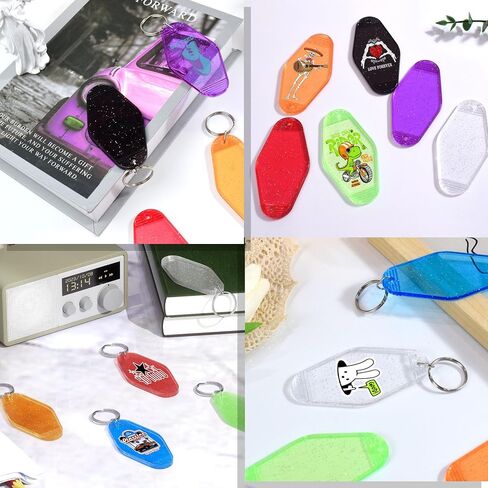 Custom Motel Hotel Keychains 30-1000PCS, Double-Sided Print Hotel Plastic Key Tags in Saudi Arabia