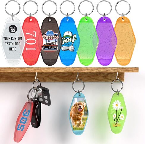Custom Motel Hotel Keychains 30-1000PCS, Double-Sided Print Hotel Plastic Key Tags in Saudi Arabia