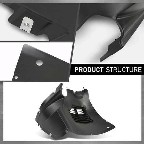 G-PLUS Front Right Wheel Housing Fender Liner Compatible with Porsche Panamera 2010-2016 97050412411, 97050412416 in Saudi Arabia