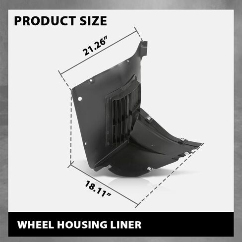 G-Plus Front Wheel Housing Fender Liner متوافق مع Porsche Panamera 2010-2016 97050412411 ، 97050412416 in Saudi Arabia