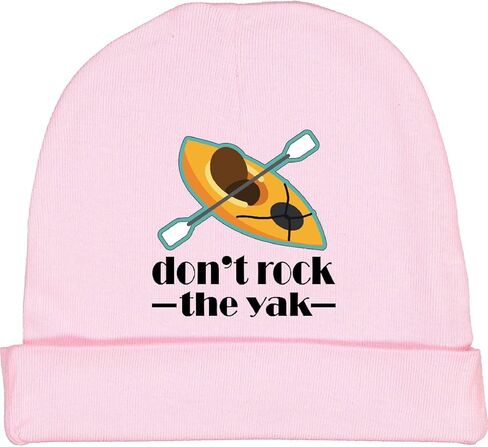 inktastic Kayaking Funny Dont Rock The Yak Baby Beanie Hat in Saudi Arabia
