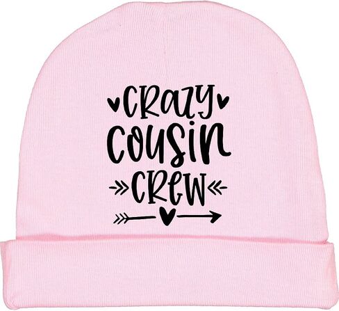 inktastic Crazy Cousin Crew Baby Beanie Hat in Saudi Arabia