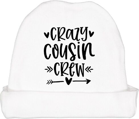 inktastic Crazy Cousin Crew Baby Beanie Hat in Saudi Arabia