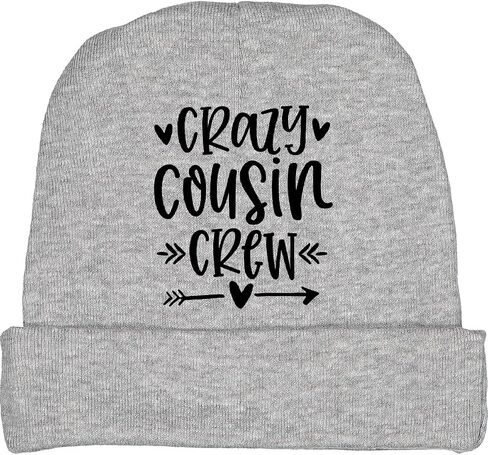 inktastic Crazy Cousin Crew Baby Beanie Hat in Saudi Arabia