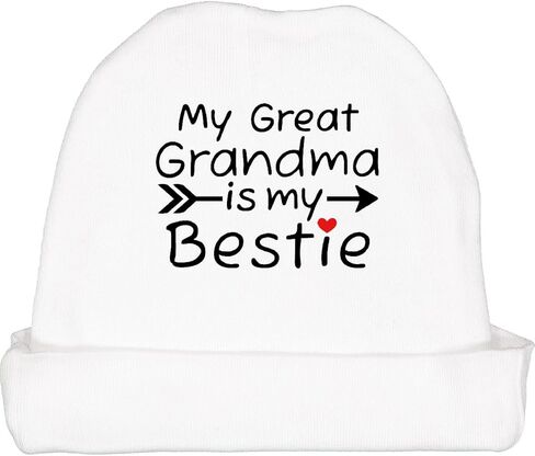 inktastic My Great Grandma is My Bestie Baby Beanie Hat in Saudi Arabia