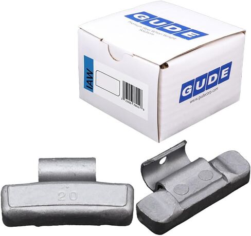 GUDE Tire Wheel Balancing Weights IAW Type Coated Steel Clip On 25 pc (10g-60g) (20g - Qty: 25) in Saudi Arabia