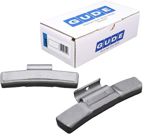 GUDE Tire Wheel Balancing Weights IAW Type Coated Steel Clip On 25 pc (10g-60g) (20g - Qty: 25) in Kuwait