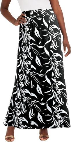 Jessica London Women's Plus Size Wrinkle Resistant Pull-On Elastic Knit Maxi Skirt in Saudi Arabia