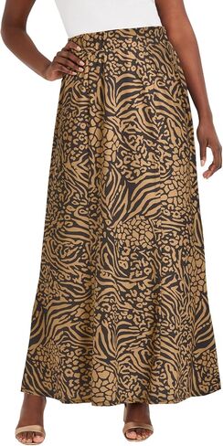 Jessica London Women's Plus Size Wrinkle Resistant Pull-On Elastic Knit Maxi Skirt in Saudi Arabia