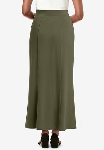 Jessica London Women's Plus Size Wrinkle Resistant Pull-On Elastic Knit Maxi Skirt in Saudi Arabia