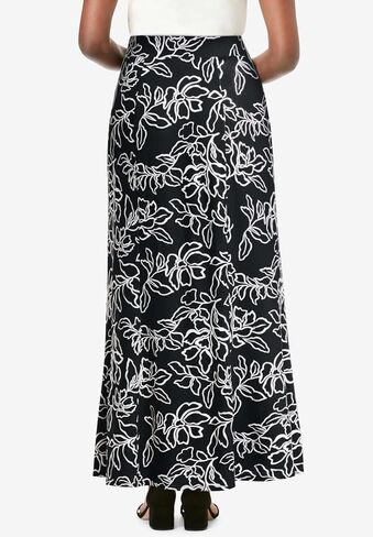 Jessica London Women's Plus Size Wrinkle Resistant Pull-On Elastic Knit Maxi Skirt in Saudi Arabia