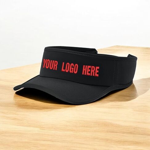 Custom Embroidered Visor Hat Personalized Stretch Cap Add Your Logo in Saudi Arabia