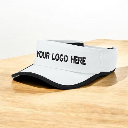 Custom Embroidered Visor Hat Personalized Stretch Cap Add Your Logo in Saudi Arabia