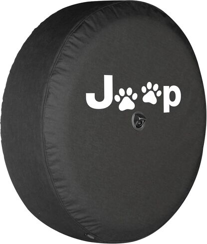 Boomerang® - 32" Soft JL Tire Cover Compatible with Jeep® Wrangler JL (with Back-up Camera) - Sport & Sahara (2018-2024) - Dog Paw Prints in Saudi Arabia