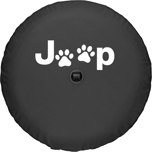 Boomerang® - 32" Soft JL Tire Cover Compatible with Jeep® Wrangler JL (with Back-up Camera) - Sport & Sahara (2018-2024) - Dog Paw Prints in Saudi Arabia