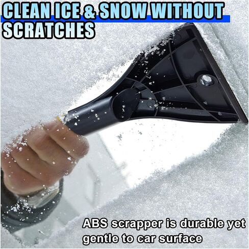 26.4" Ice Scraper and Snow Brush for Car Windshield, 2 in 1 Winter Detachable Window Deicer with Foam Grip, Snow and Ice Removal Tool Accessories for Car, SUV, Truck (Blue) in Saudi Arabia