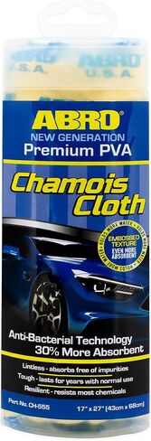 ABRO Embossed Car Shammy for Drying: Superior Moisture Absorption, Resilient Against Most Chemicals, Lint-Free Chamois Towel for Automotive & Home Use in Saudi Arabia