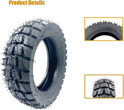 255x80 Scooter Tire Tube 80/65-6 10x3 for 10" Electric Scooter, 6" Rim, 3" Width, Off-Road Tyre,Replacement Pneumatic Scooter tire in Kuwait