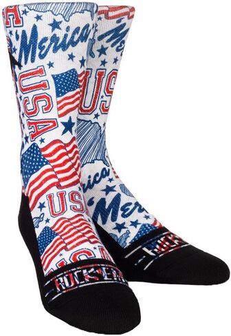 Rock 'Em Lifestyle Original America Series Graphic Socks - 10 in Saudi Arabia