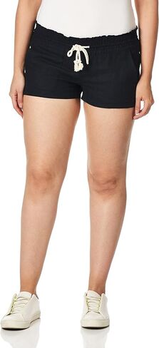 شورت الشاطئ Roxy Oceanside مصبوغ بخيوط Loden أخضر Cabana Stripe MD (الولايات المتحدة 7-9) in Saudi Arabia