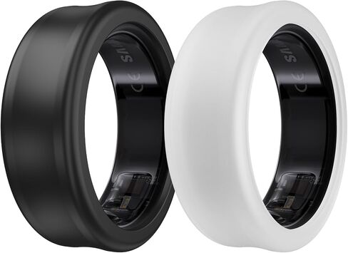 DDJ [4 Pack Ultra -Thin Cover for Samsung Galaxy Ring, Ring Protector for Oura Ring/RingConn Sizing Kit, Anti-Scratch Soft Silicone, Sizing S for Rings 5/6/7/8/9/10 (White/Pink/Purple/Black) in Kuwait