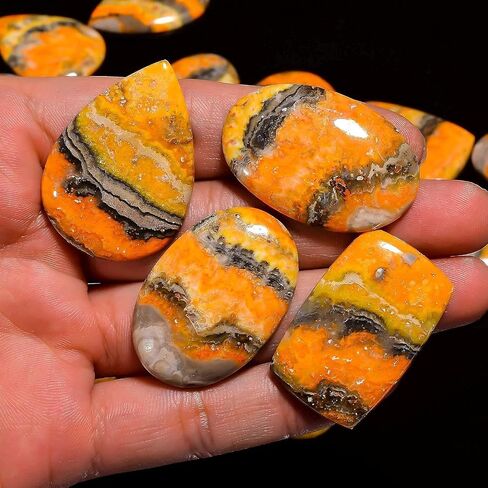 100 Carats Natural Mix Gemstones Wholesale Cabochons Lot, Jewelry Making Loose Gemstone, DIY Stones, Wire Wrapping, Reiki, Wikka, Healing Crystals, Bulk Gemstone Deal, 2 to 4pcs in Saudi Arabia