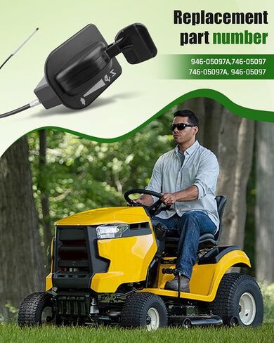 946-05097A Throttle Choke Cable Control Fit for Cub Cadet Enduro/XT1-LT42 KH /XT1-LT42/XT1-LT46 KH/XT1-LT46 Tractors, Replace 946-05097 746-05097A 746-05097 in Saudi Arabia