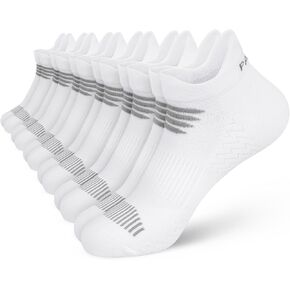 PAPLUS Women's Running Socks 6 Pairs - Athletic Ankle Socks with Arch Support, Comfort Anti-Blister Cushioned in Kuwait