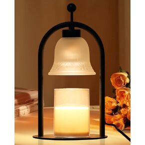 Candle Warmer Lamp with Timer Dimmable, Vintage Black Home Decor for Bedroom, Housewarming Birthday Gifts for Women Mom, Wax Melter Warmer for Jar Candles with 2 Bulbs in Saudi Arabia