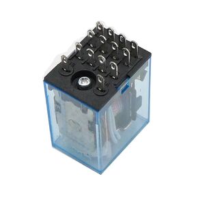 MY4NJ Mini Power Relay 4NO 4NC 14 Pins AC/DC 12V-380V DIN Rail Mount with Socket for General Purpose (12V-DC) in Kuwait