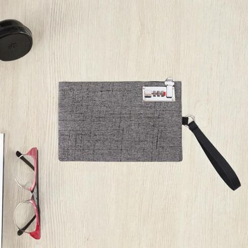 Secure Handbag for Money Storage And Document Organization with Lock for Travel And Office in Kuwait