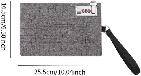 Secure Handbag for Money Storage And Document Organization with Lock for Travel And Office in Kuwait