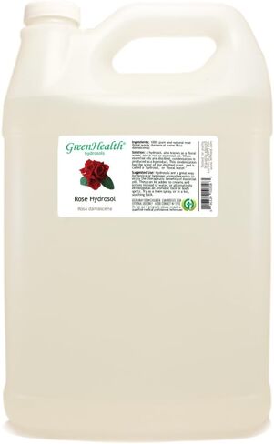Rose Hydrosol (Floral Water) - 1 Gallon Plastic Jug w/Cap - 100% Pure (NOT Oil) in Saudi Arabia