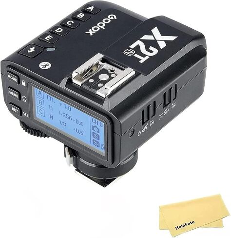 مشغل فلاش Godox X2T-F TTL اللاسلكي لـ Fujifilm Fuji، اتصال بلوتوث، 1/8000s HSS، 5 أزرار مجموعة منفصلة، ​​عجلة تحكم منقولة، قفل Hotshoe جديد، ضوء مساعد AF جديد + 12 مرشح لون in Saudi Arabia