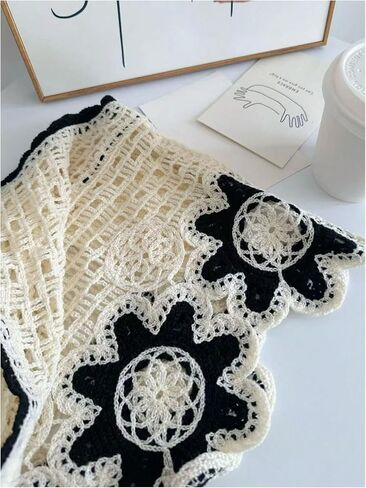 Gorglitter Women's Crochet Tank Tops Hollow Out Sweater Stest Scoop Neck Scoop Cover Up Boho Knit Tops 2025 in Saudi Arabia