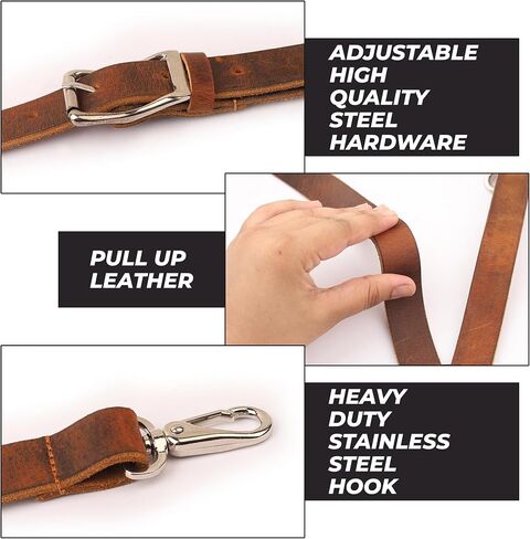 Grain Buffalo Leather Suspender for Men | Vintage Suspenders | Leather Braces | Western Heavy Duty Dress Suspender men in Saudi Arabia
