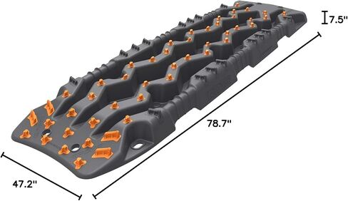 ARB TRED Pro Recovery Boards Grey/Orange - EXOTRED Composite Construction SIPE-LOCK Grip Profile w/Recovery Leashes w/Neoprene Cuffs in Saudi Arabia