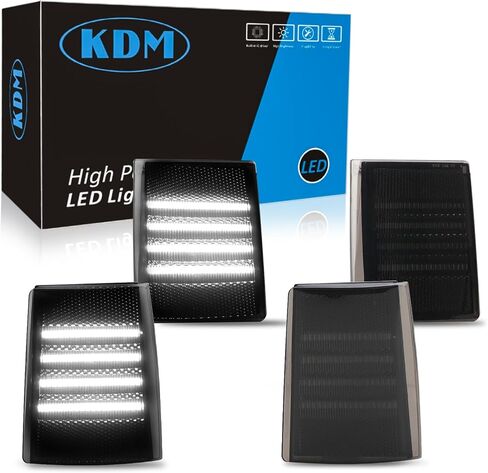 kdm led المصد الأمامي الزاوية الجانب ماركر ضوء يصلح لشيفي سيلفرادو c10 c/k 1500 2500 3500 بليزر سوبربان تاهو 1994-1998 شاحنة بيك اب، مصباح إشارة الزاوية عدسة مدخنة العنبر الساطع، 4pack in Kuwait