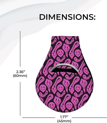 William Morris Inspired Colorful Floral Neoprene AirTag Case Keychain - Compatible with Apple AirTag for Easy GPS Tracking, Secure Key Ring & Clip Design in Saudi Arabia