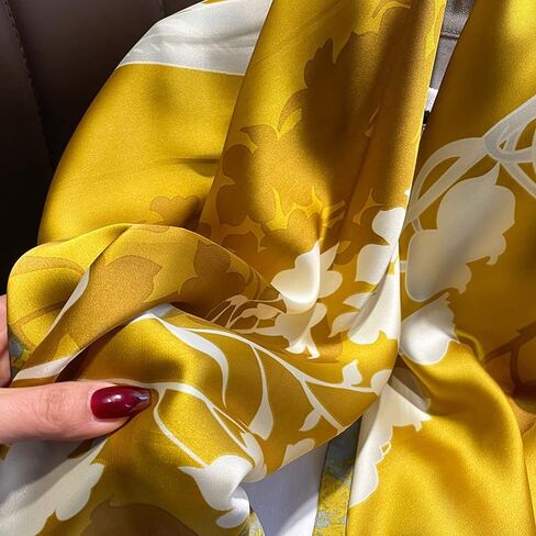 FairyCity Mulberry Silk Scarfs For Women Square Scarf 35" Lightweight Neckerchief Hair Bandanas Scarves in Saudi Arabia