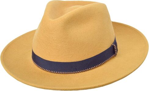 Finley Mens Fedora Hat 100% Wool Felt, Water Repellent, Teardrop Crown | Classic Fedora Hats for Men in Saudi Arabia