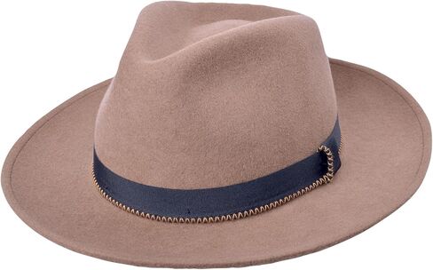 Finley Mens Fedora Hat 100% Wool Felt, Water Repellent, Teardrop Crown | Classic Fedora Hats for Men in Saudi Arabia