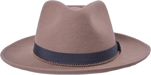 Finley Mens Fedora Hat 100% Wool Felt, Water Repellent, Teardrop Crown | Classic Fedora Hats for Men in Saudi Arabia