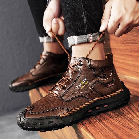 Mens Boots Chelsea Shoes High Top Sneakers for Men Shoe Men's Black Brown Yellow Size Man Casual Fashion Sneaker in Saudi Arabia
