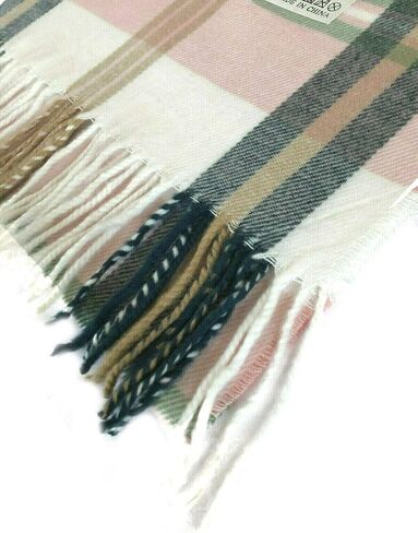 Women Men Unisex Super Soft Warm Classic Plaid Cashmere Feel Winter Scarf Wrap in Kuwait