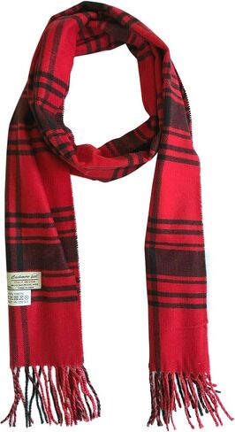 Women Men Unisex Super Soft Warm Classic Plaid Cashmere Feel Winter Scarf Wrap in Kuwait