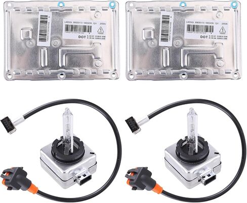 2PCS Xenon Headlight Ballast Control unit with igniter and D2S Bulb 89035113 Compatible with Cadillac CTS SRX Dodge Charger B6 A4 S4 2005-2008 Chrysler 300 Jaguar XJ8 XJR Xenon S80 S60 XC90 V70 XC70 in Kuwait