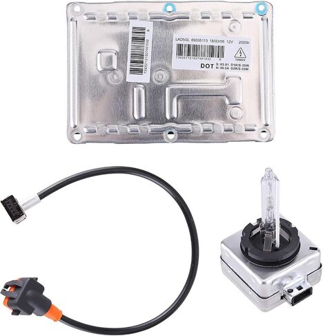 2PCS Xenon Headlight Ballast Control unit with igniter and D2S Bulb 89035113 Compatible with Cadillac CTS SRX Dodge Charger B6 A4 S4 2005-2008 Chrysler 300 Jaguar XJ8 XJR Xenon S80 S60 XC90 V70 XC70 in Kuwait